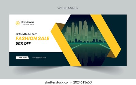 Social media post and web banner template