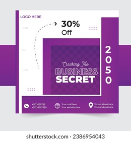 Social Media Post Web banner Design Template Vector.