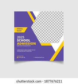 social media post and web internet ads. Vector illustration.