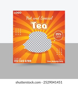 A Social Media Poster Advertising Tea