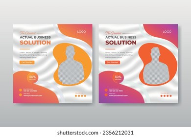 Social Media Poster Design Template for Business