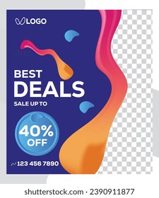 social media poster design template