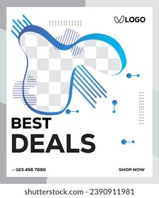social media poster design template