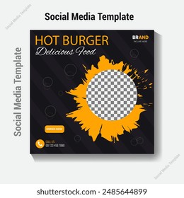 Social Media Poster Design Template With Vector File