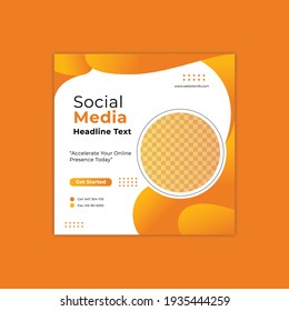 Social media Poster template for marketing