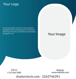 social media posters and leaflet templates design with modern theme illustration vector