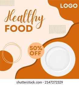 social media posts food template for promotion