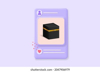 social media posts with kaaba images that get lots of likes from viewers