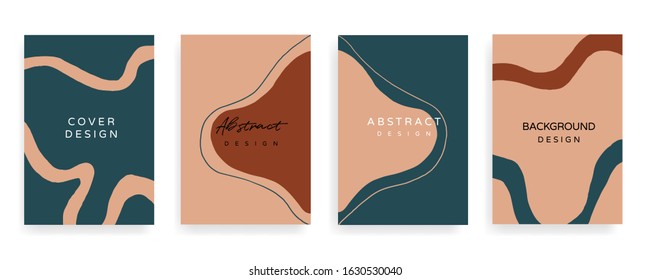 Social media Posts and Stories Template, textures and shapes for Organic design cover, Linocut Elements , invitation, party invite card template, creative minimal trendy style Vector illustration.	
