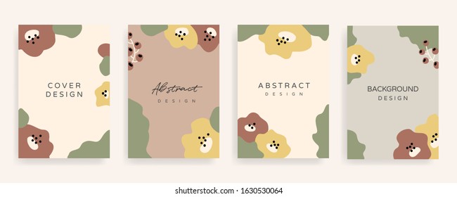 Social media Posts and Stories Template, textures and shapes for Organic design cover, Linocut Elements , invitation, party invite card template, creative minimal trendy style Vector illustration.	
