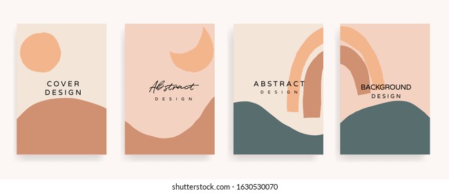 Social media Posts and Stories Template, textures and shapes for Organic design cover, Linocut Elements , invitation, party invite card template, creative minimal trendy style Vector illustration.	
