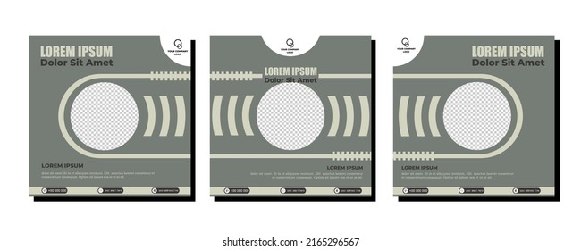 Social media posts template modern design, for digital marketing online