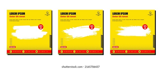 Publicaciones en medios sociales plantilla diseño moderno, para marketing digital en línea