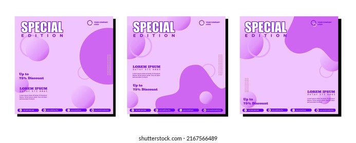 Publicaciones en medios sociales plantilla diseño moderno, para marketing digital en línea