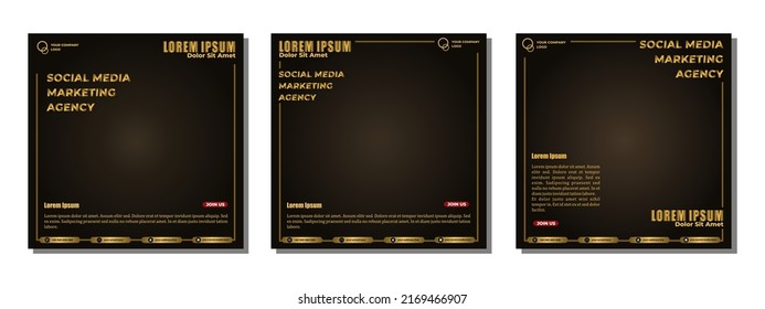 Social media posts template modern design, for digital marketing online