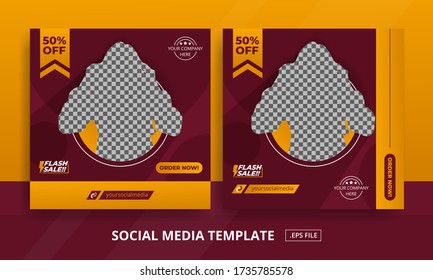 Plantilla de publicaciones en medios sociales perfecta para tienda en línea