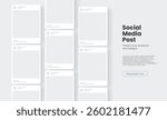 Social Media Posts Templates For Your Designs. Vector Illustration