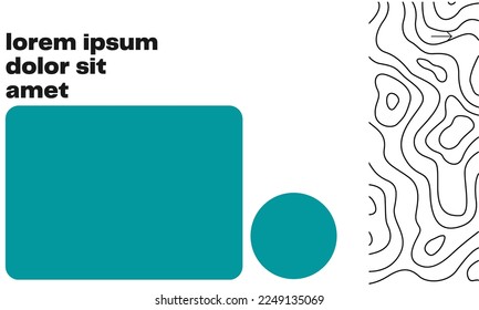 Social media and presentation template with green background and abstract pattern