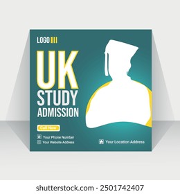 Social media and print banner post design for admission study