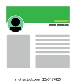 
perfil de medios sociales en computadora