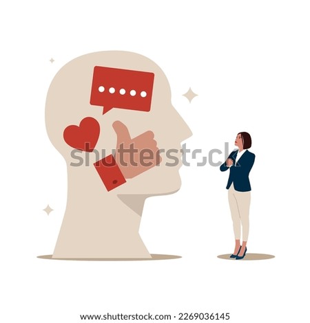 Social media profile, personal data. Modern vector illustration in flat style. 