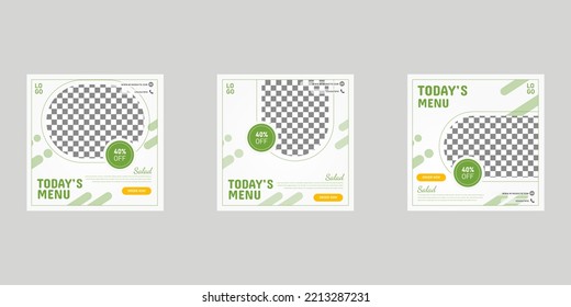 Social Media Promotion Salad Post Banner Template