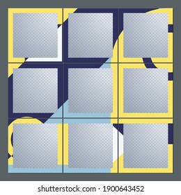 Social media puzzle templates to beautify your social media posts