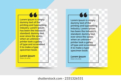 Social Media Quotation Post. A set of Posters with Quotes.