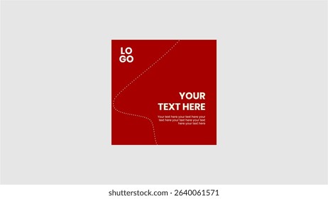 Social Media Red Template Artworks