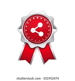 Social Media Red Vector Icon Design