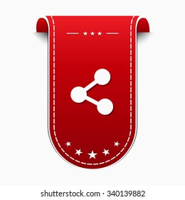 Social Media Red Vector Icon Design