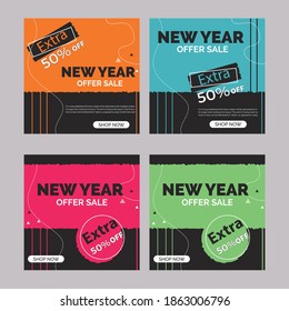 Social Media Sale Banner Set. Social Media Banner Templates.
