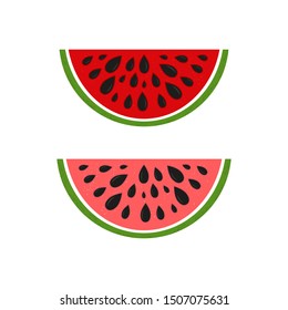 Social media sale banner or summer special offer with watermelon. Vector illustrations for website template, posters, email and newsletter design, promotional material.