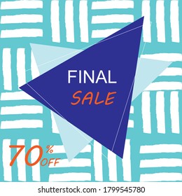 social media sale banner vector. square banner. advertising.
