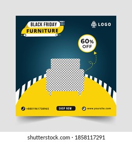 Social media sale banner vector