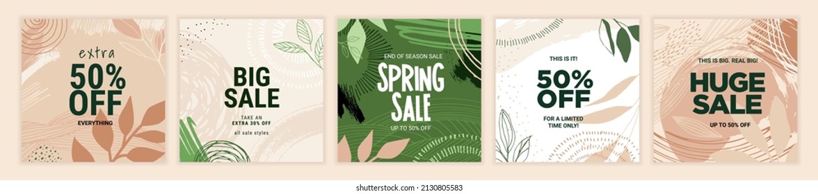 Social media sale banners design. Vector illustration templates suitable for web banners, social media posts, mobile app, internet ads.