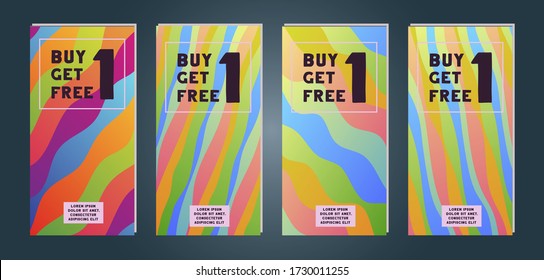 Social media sale banners. Web template collection with discount flyers. Vector illustrations for designer