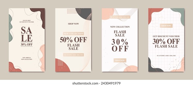 Social media sale banners and web ads templates set. For website and mobile banners, print material, newsletter designs, coupons, marketing