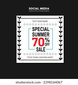 Social media sale post design