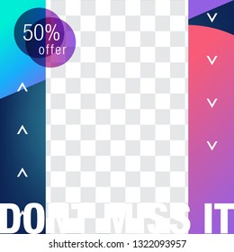 Social Media Sale Post Modern Design Template