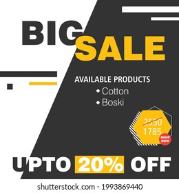 Social media sale posts design 