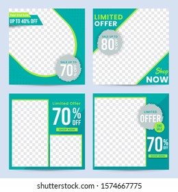 Social media sale promotion post template