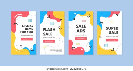 Social Media Sale Promotion Template Collection Set