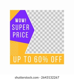 Social media sale set with facebook twitter instagram web design banner feed template business editable vector geometric flyer marketing cover shopping poster travel announcement concept post


