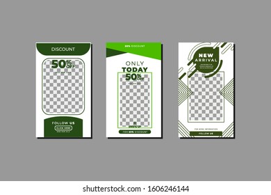 social media sales design template design post Premium Bundle Vector, a template that can be edited and trendy