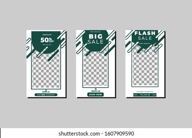 social media sales design template design post Premium Bundle Vector, a template that can be edited and trendy