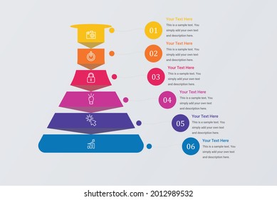 Social Media Sales Funnel Infographic Vector Image 6