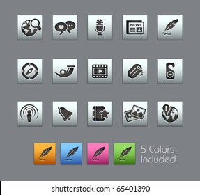 Social Media // Satinbox Series -------It includes 5 color versions for each icon in different layers ---------