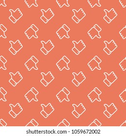 Social media seamless pattern. Vector background.