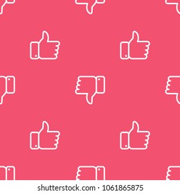 Social media seamless pattern. Vector background.